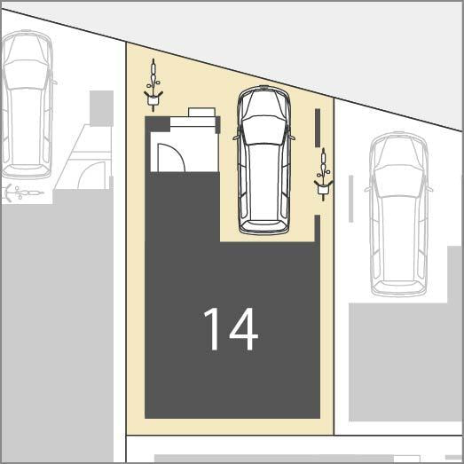 14号棟の配置図