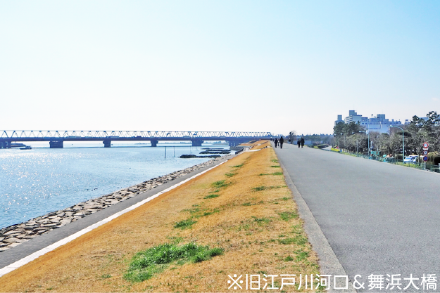 旧江戸川河口＆舞浜大橋